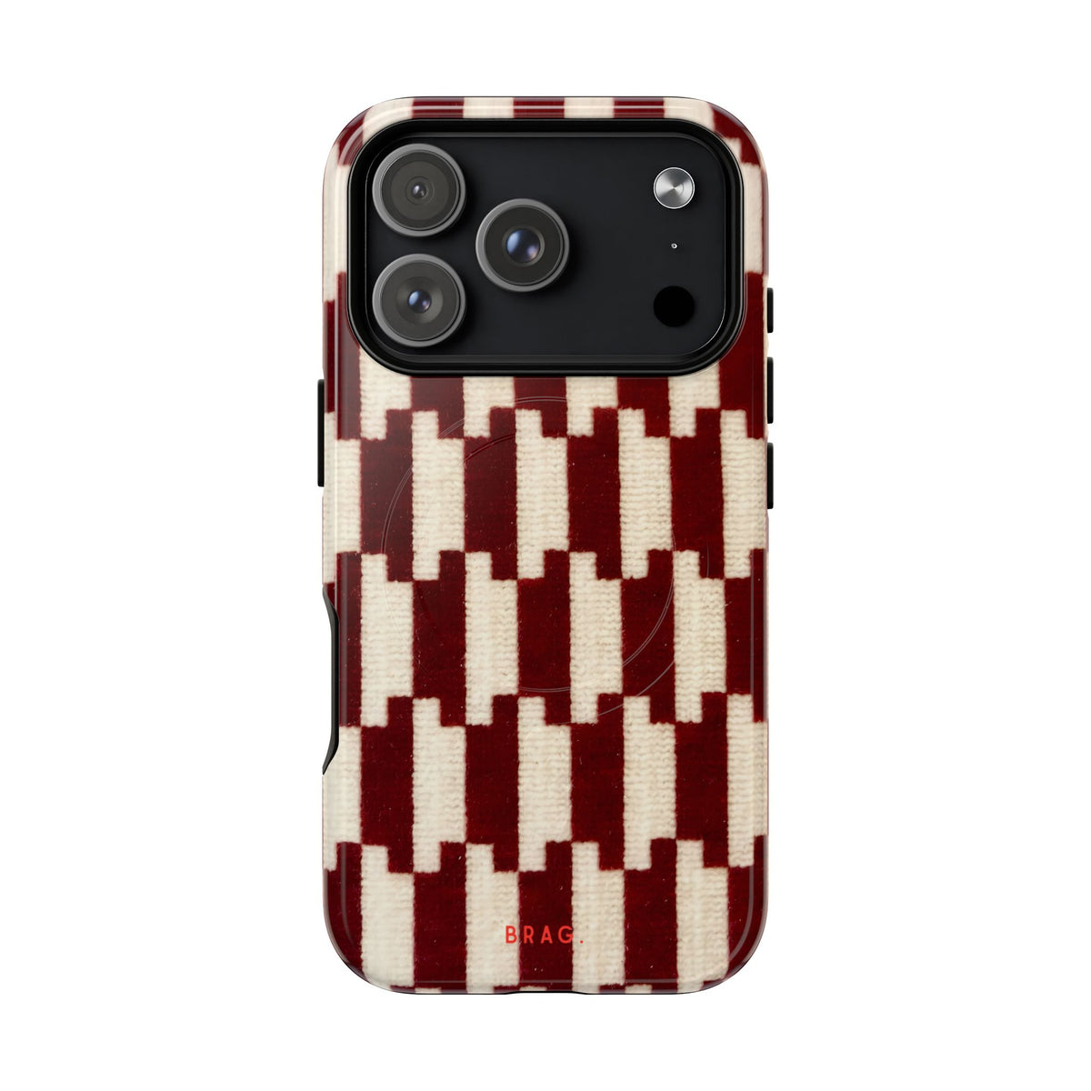 Wine & Cream MagSafe Tough Phone Case — Magnetic Protective Cover