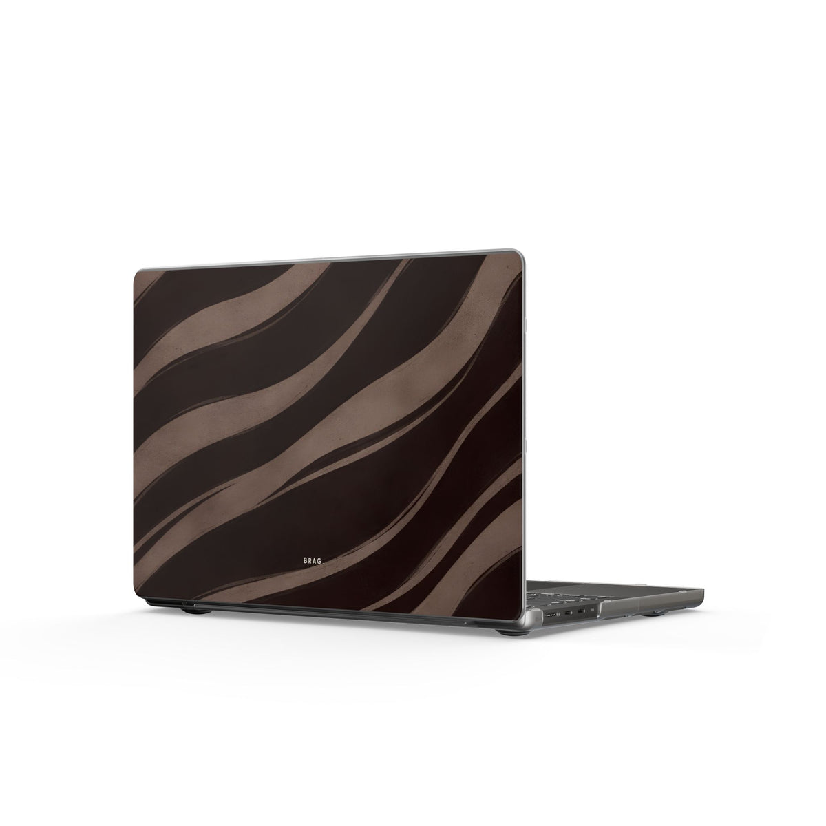 Zebra Wave Matte MacBook Case — Slim Protective Laptop Cover