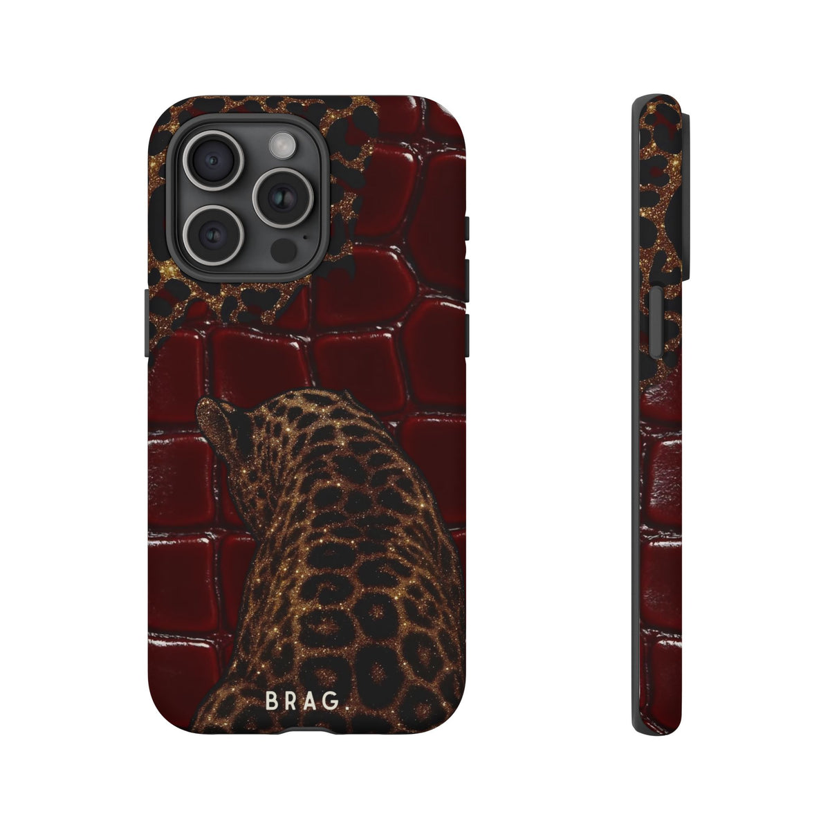 Leopard Lounge Tough Phone Case – Shockproof Protective iPhone Cover