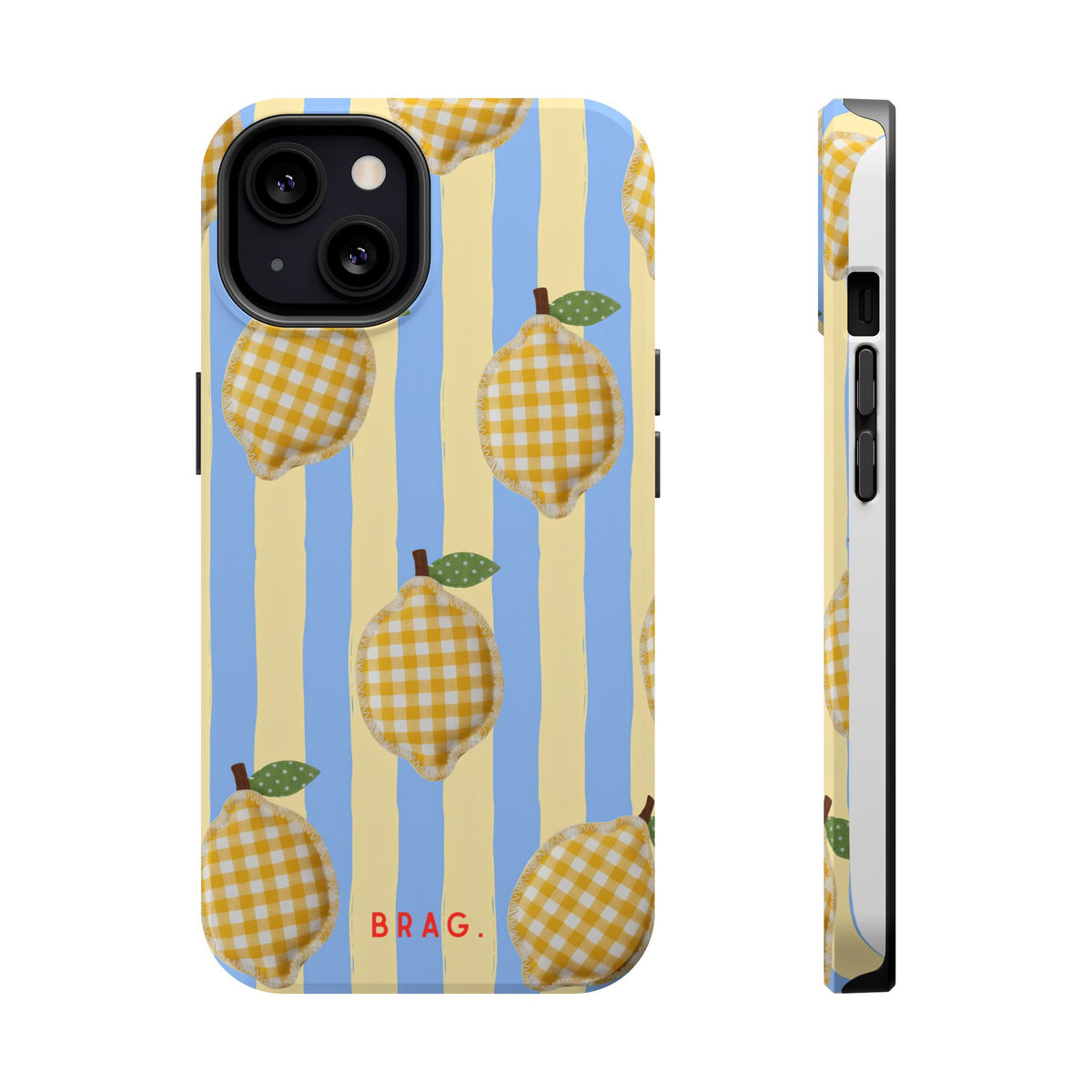 Lemon checks Magnetic Impact-Resistant Phone Case