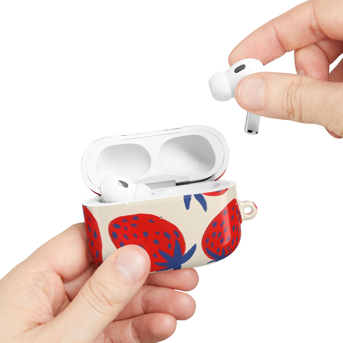 Strawberry Field AirPod Case – Slim Protective Charging Case