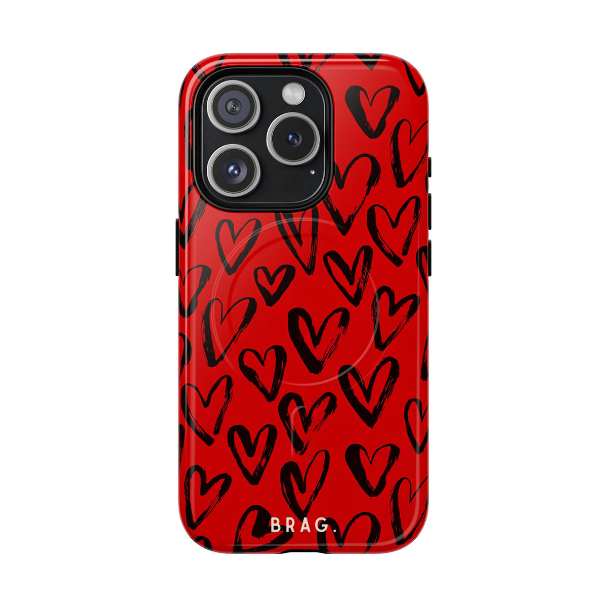 Fire Heart MagSafe Tough Phone Case — Magnetic Protective Cover