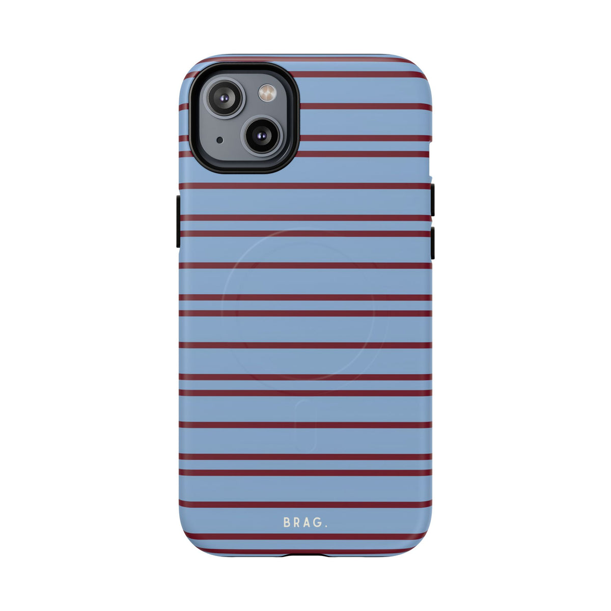 Nautical Stripe MagSafe Tough Phone Case — Magnetic Protective Cover