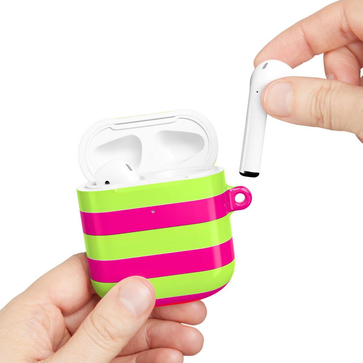 Electric Lime AirPod Case – Slim Protective Charging Case