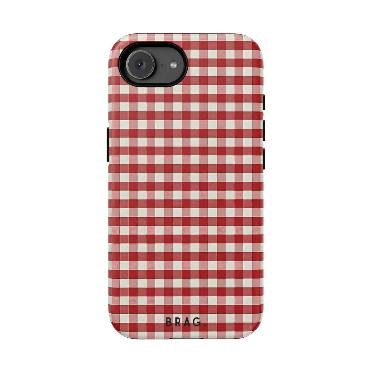Red Gingham Tough Phone Case – Shockproof Protective iPhone Cover