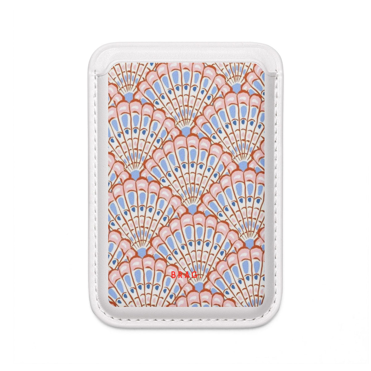 Seashell Soiree MagSafe Vegan Wallet — Slim Phone Card Holder