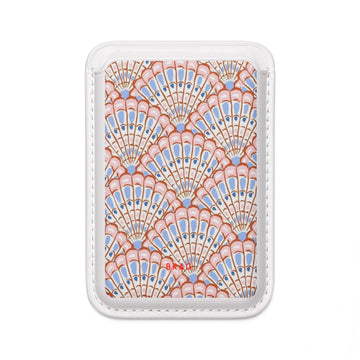 Seashell Soiree MagSafe Vegan Wallet — Slim Phone Card Holder
