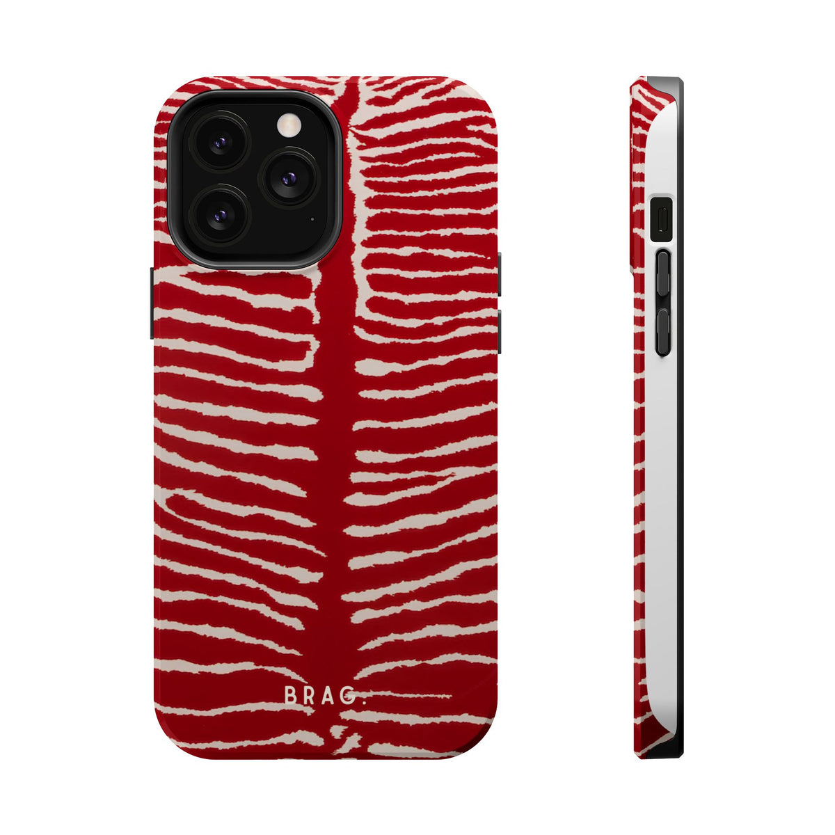 Striped Heat Magnetic Impact-Resistant Phone Case
