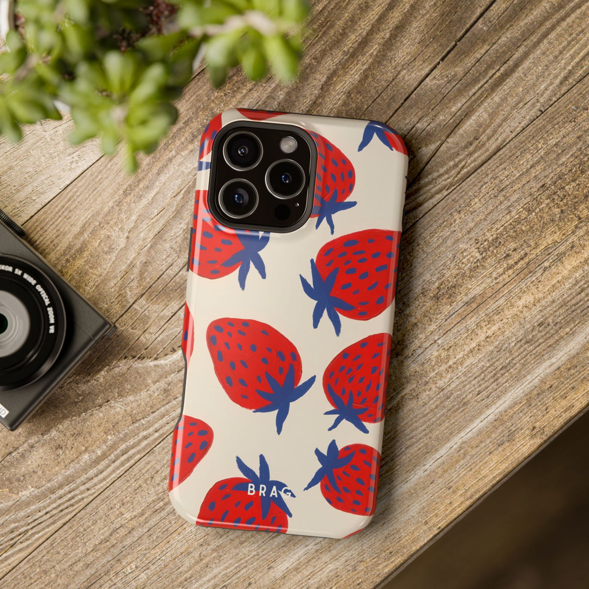Strawberry Field Magnetic Impact-Resistant Phone Case