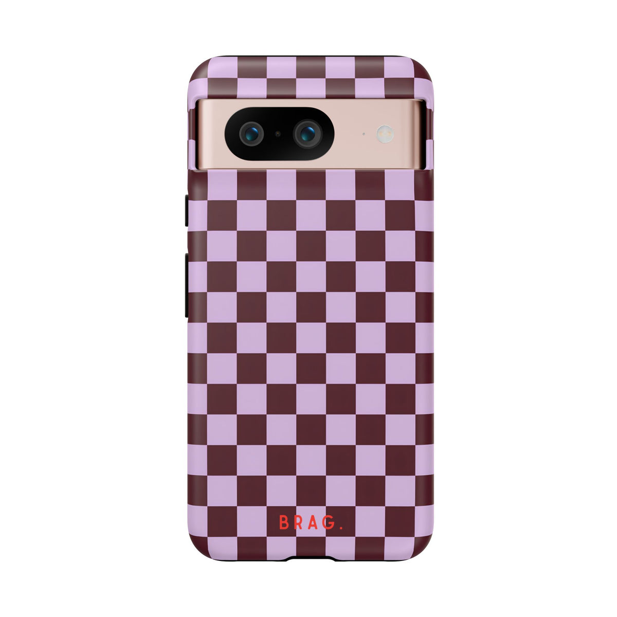 Cherry Check Tough Phone Case – Shockproof Protective iPhone Cover