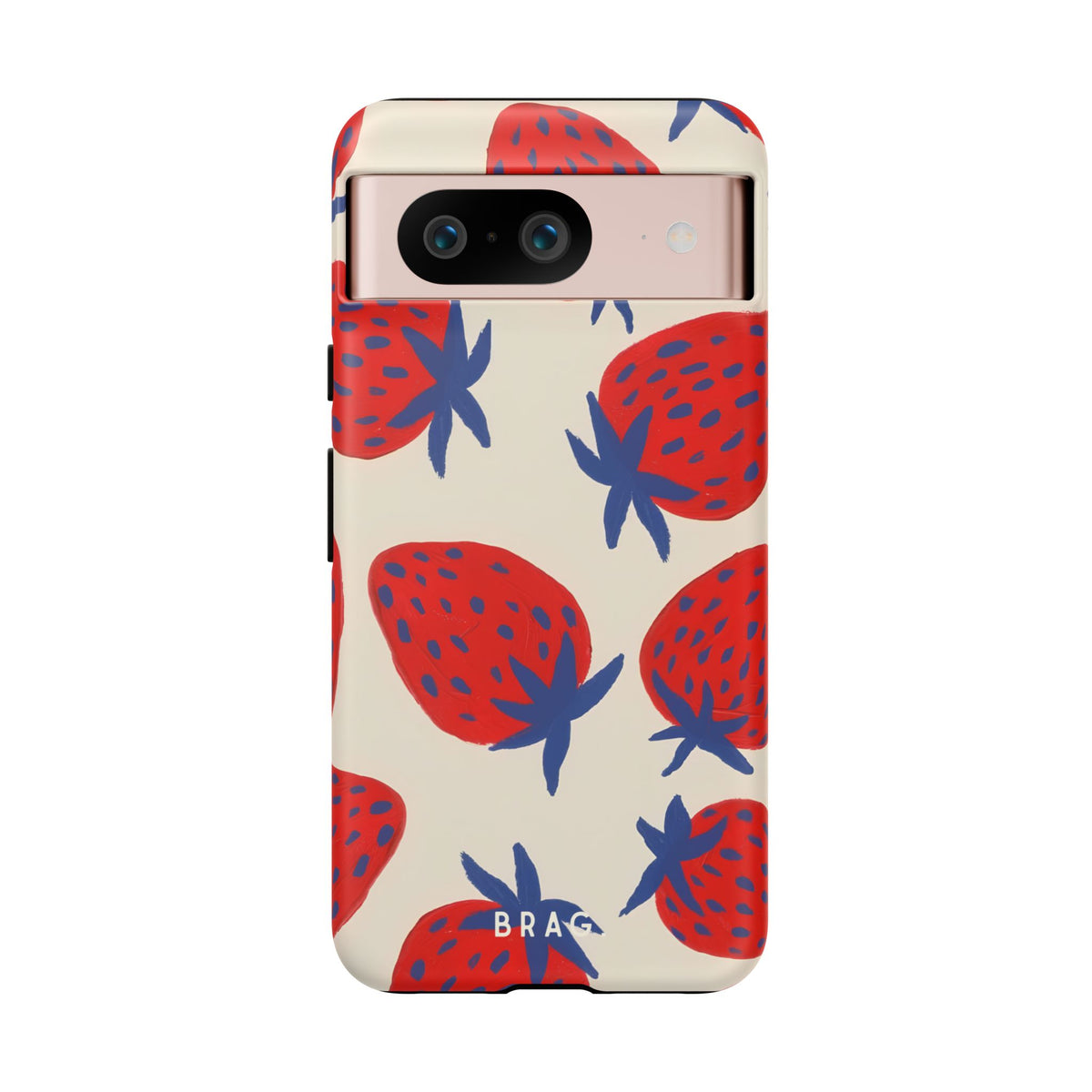 Strawberry Field Tough Phone Case – Shockproof Protective iPhone Cover