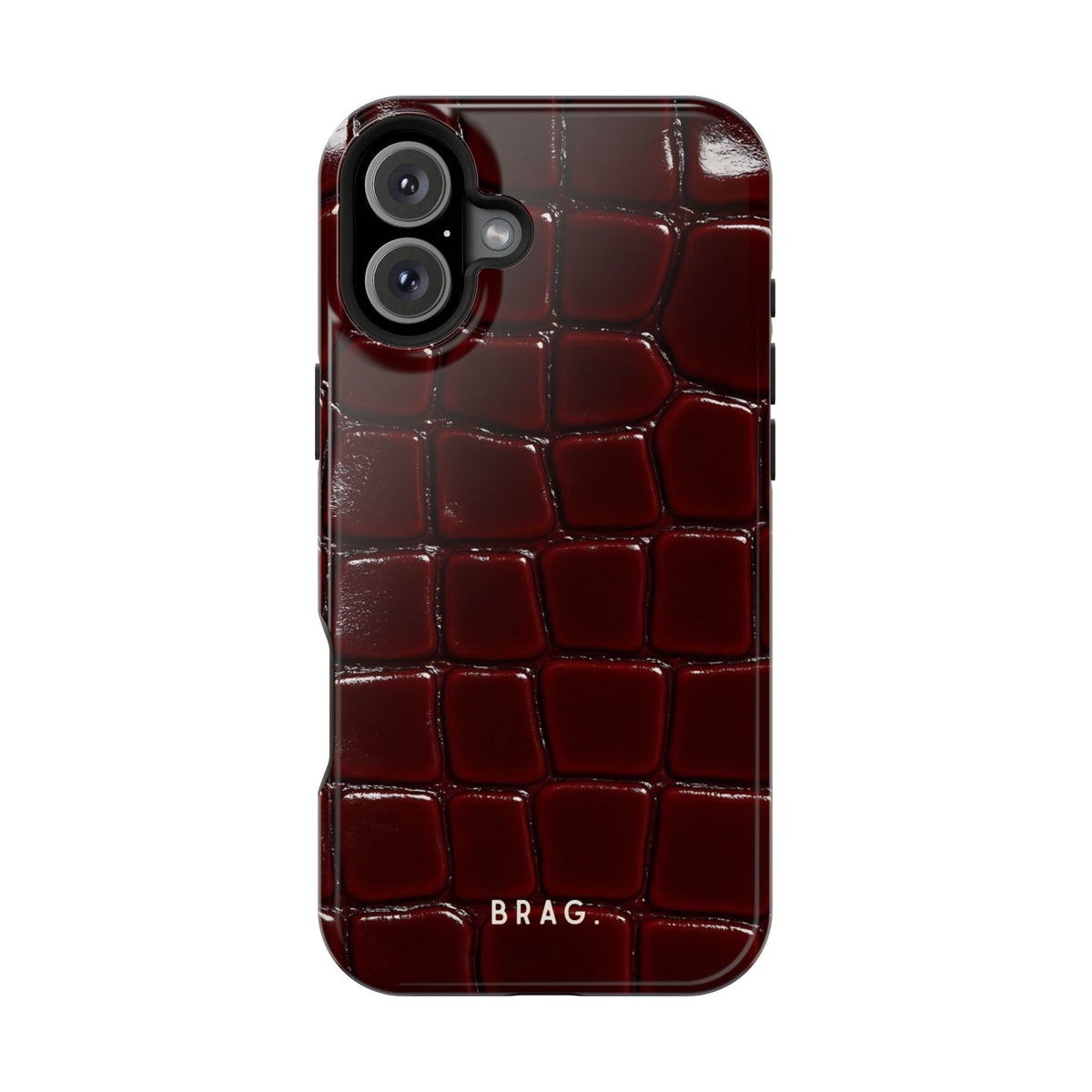 Cherry Leather Magnetic Impact-Resistant Phone Case