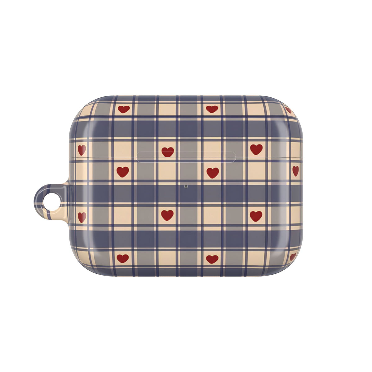 Heart Plaid AirPod Case – Slim Protective Charging Case