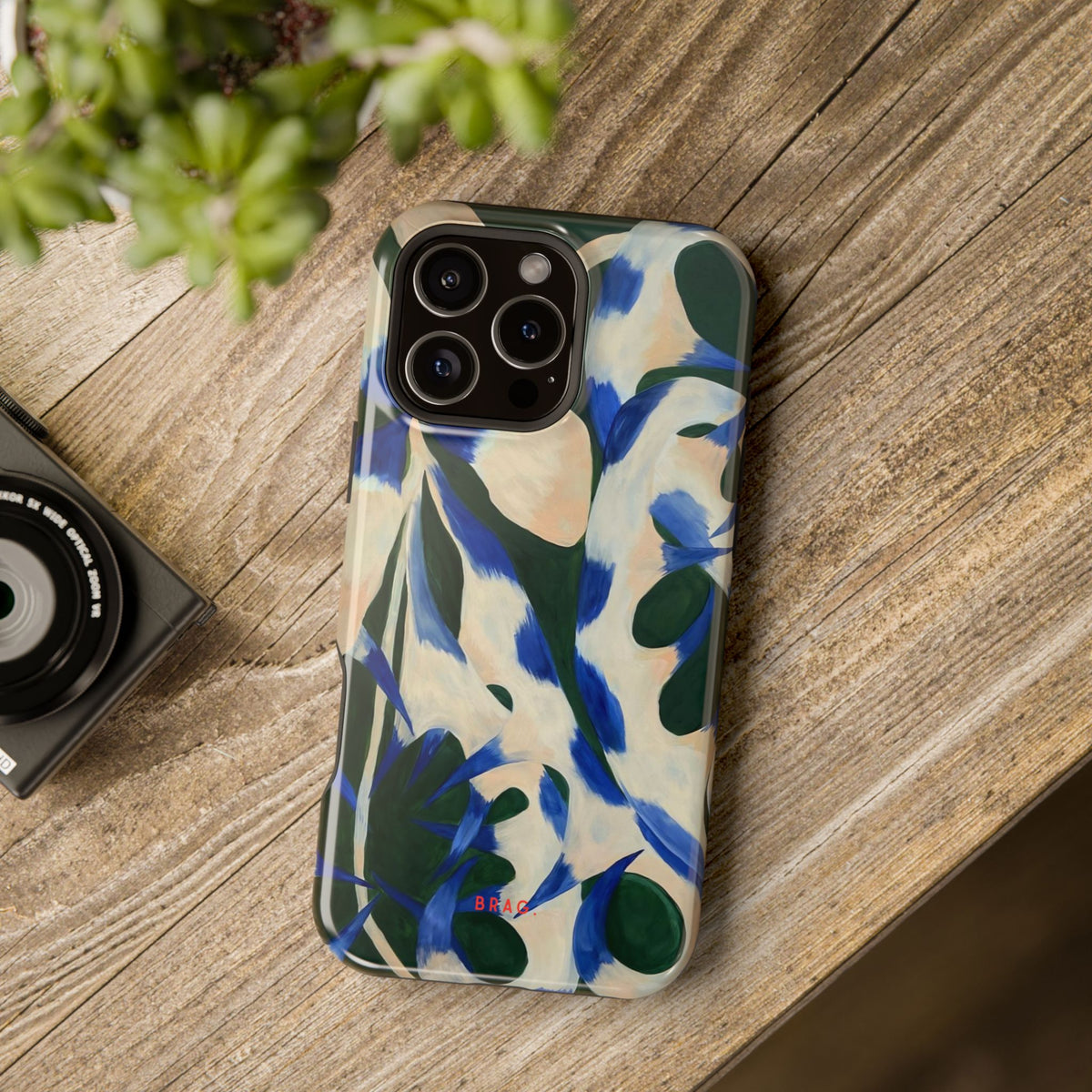 Blue Garden Magnetic Impact-Resistant Phone Case