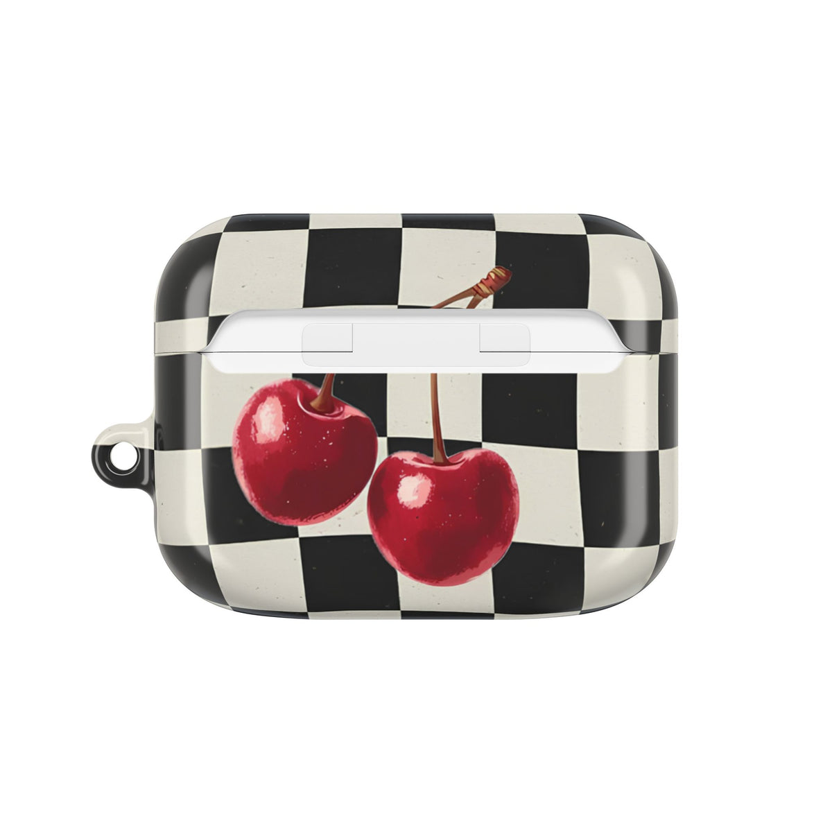 Cherry Check AirPod Case – Slim Protective Charging Case