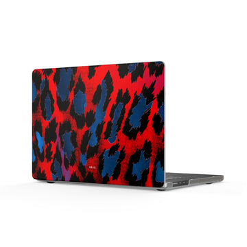 Blue Heat Matte MacBook Case — Slim Protective Laptop Cover