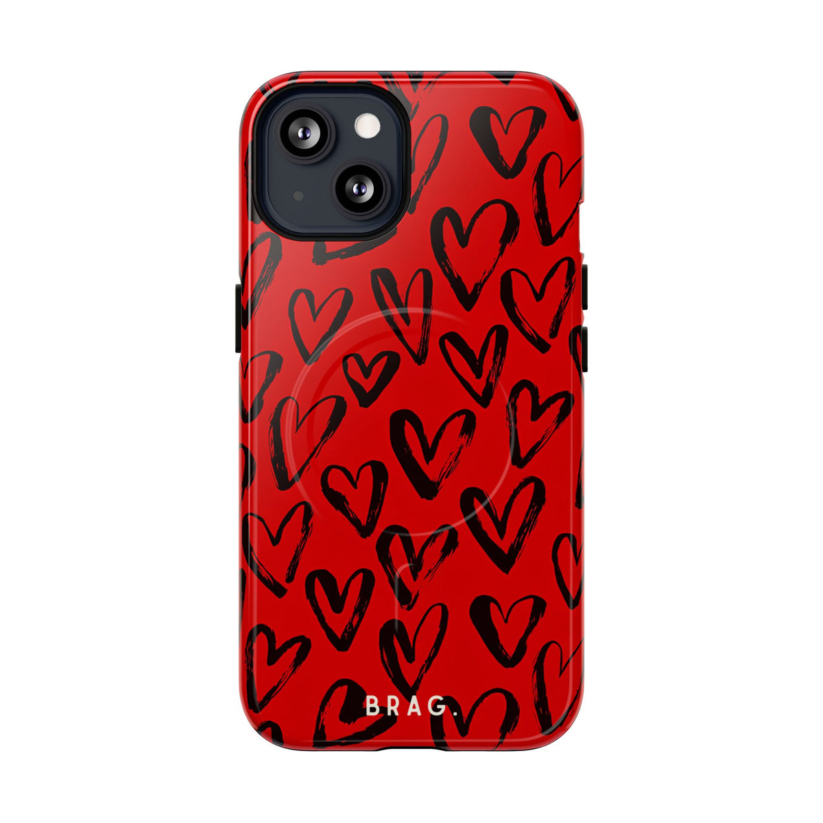 Fire Heart MagSafe Tough Phone Case — Magnetic Protective Cover