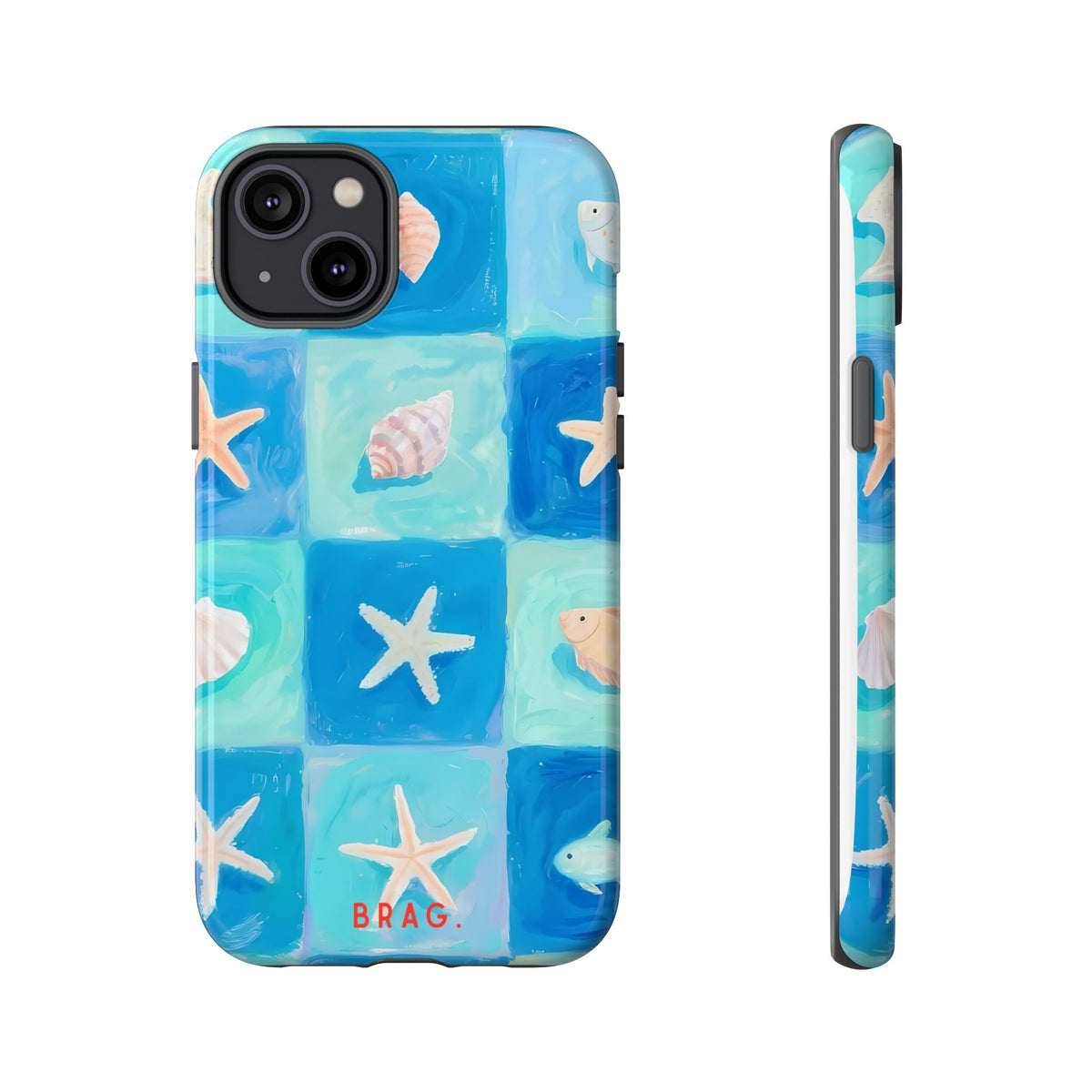Saltwater Tiles Tough Phone Case – Shockproof Protective iPhone Cover