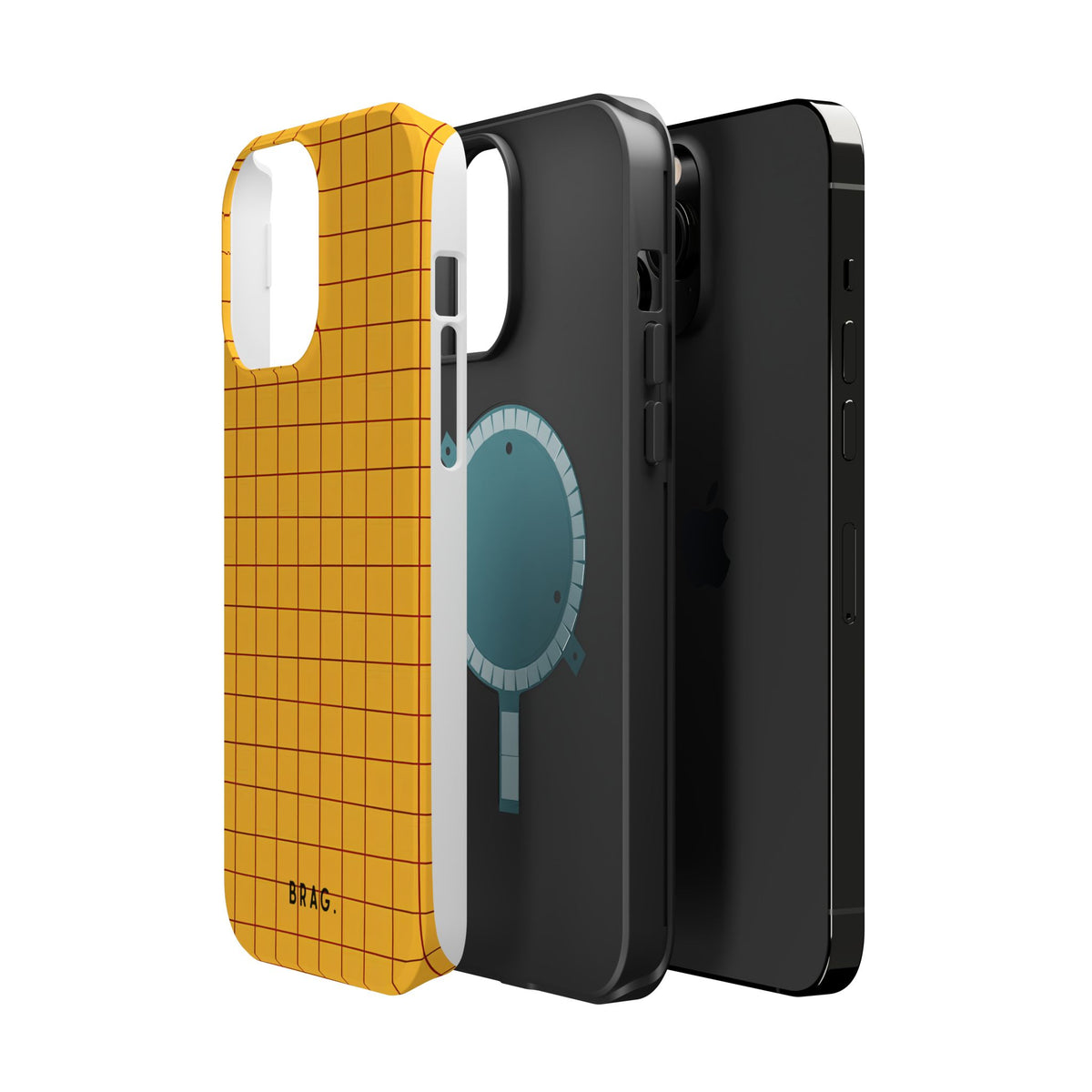 Cheese Grid Magnetic Impact-Resistant Phone Case