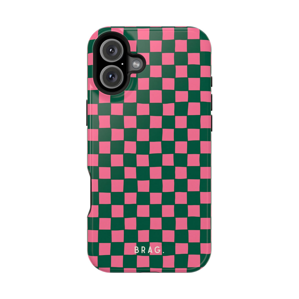 Rasberry Checks Magnetic Impact-Resistant Phone Case