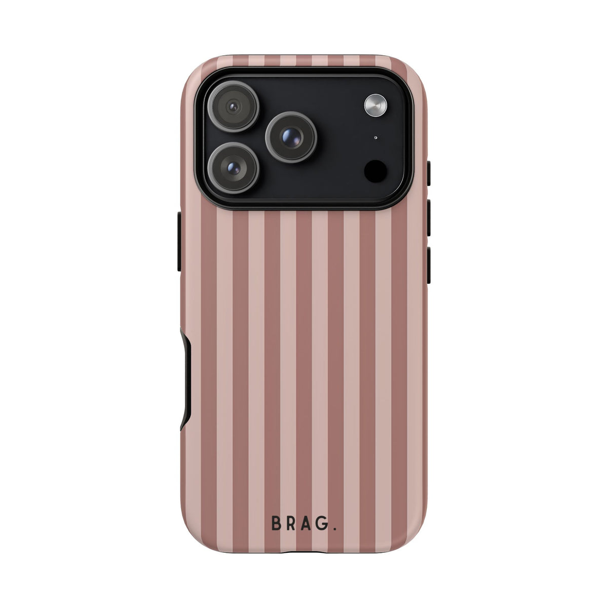 Sugar Stripe Tough Phone Case – Shockproof Protective iPhone Cover