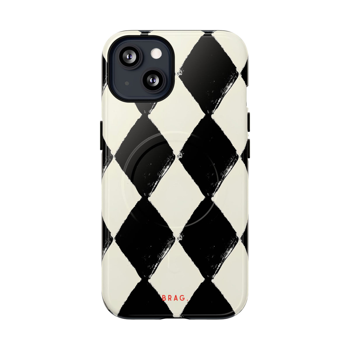 Ivory Harlequin MagSafe Tough Phone Case — Magnetic Protective Cover