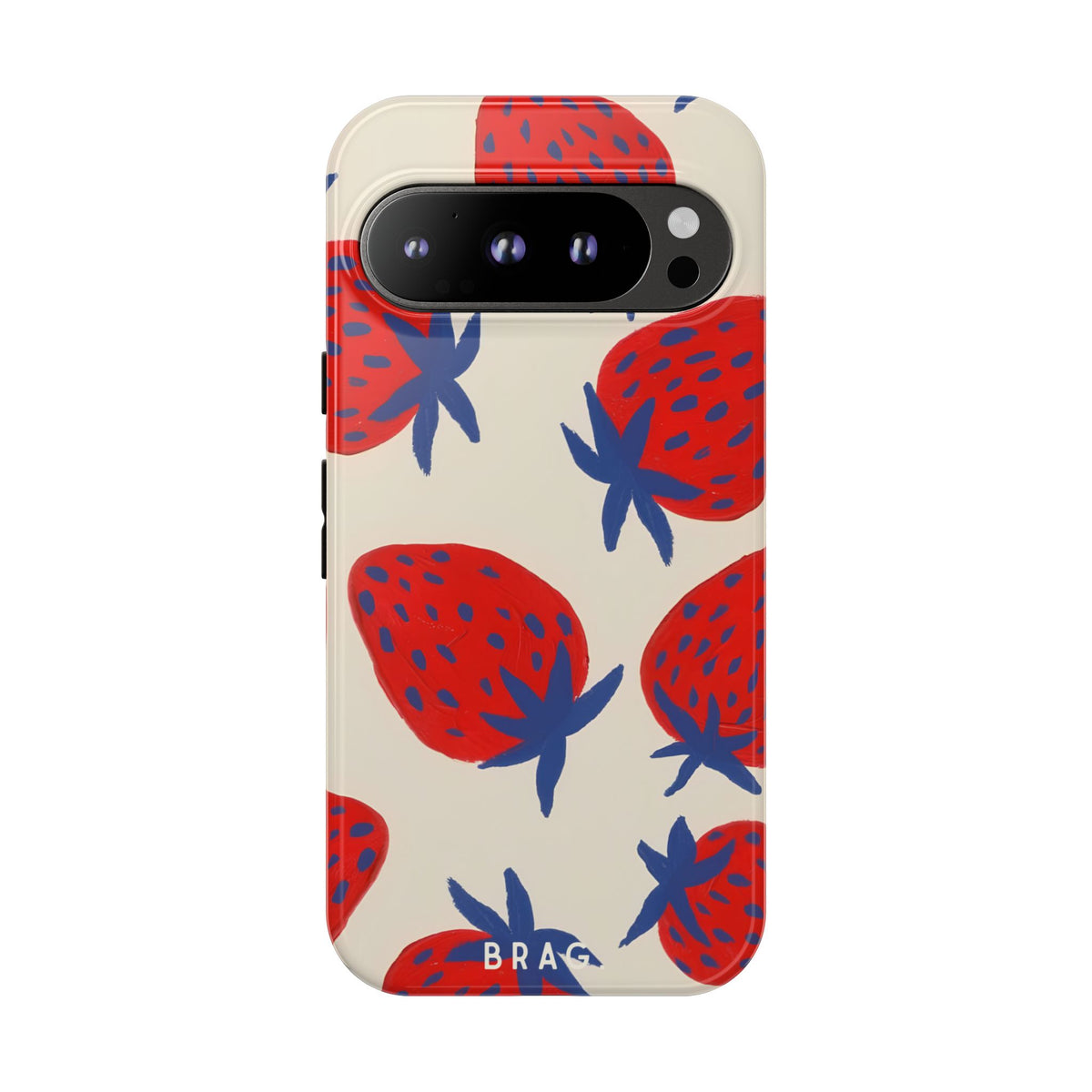Strawberry Field Tough Phone Case – Shockproof Protective iPhone Cover