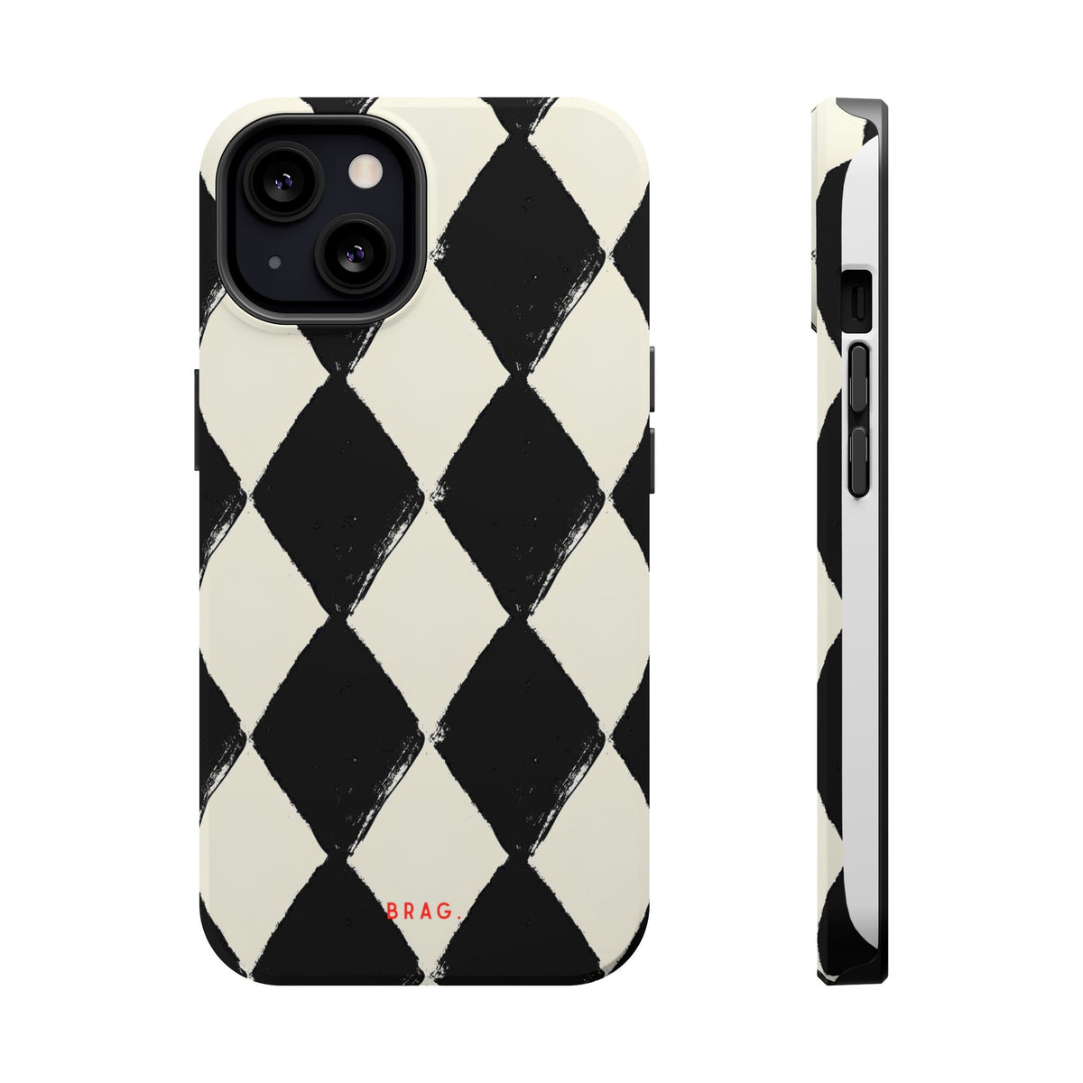 Ivory Harlequin Magnetic Impact-Resistant Phone Case