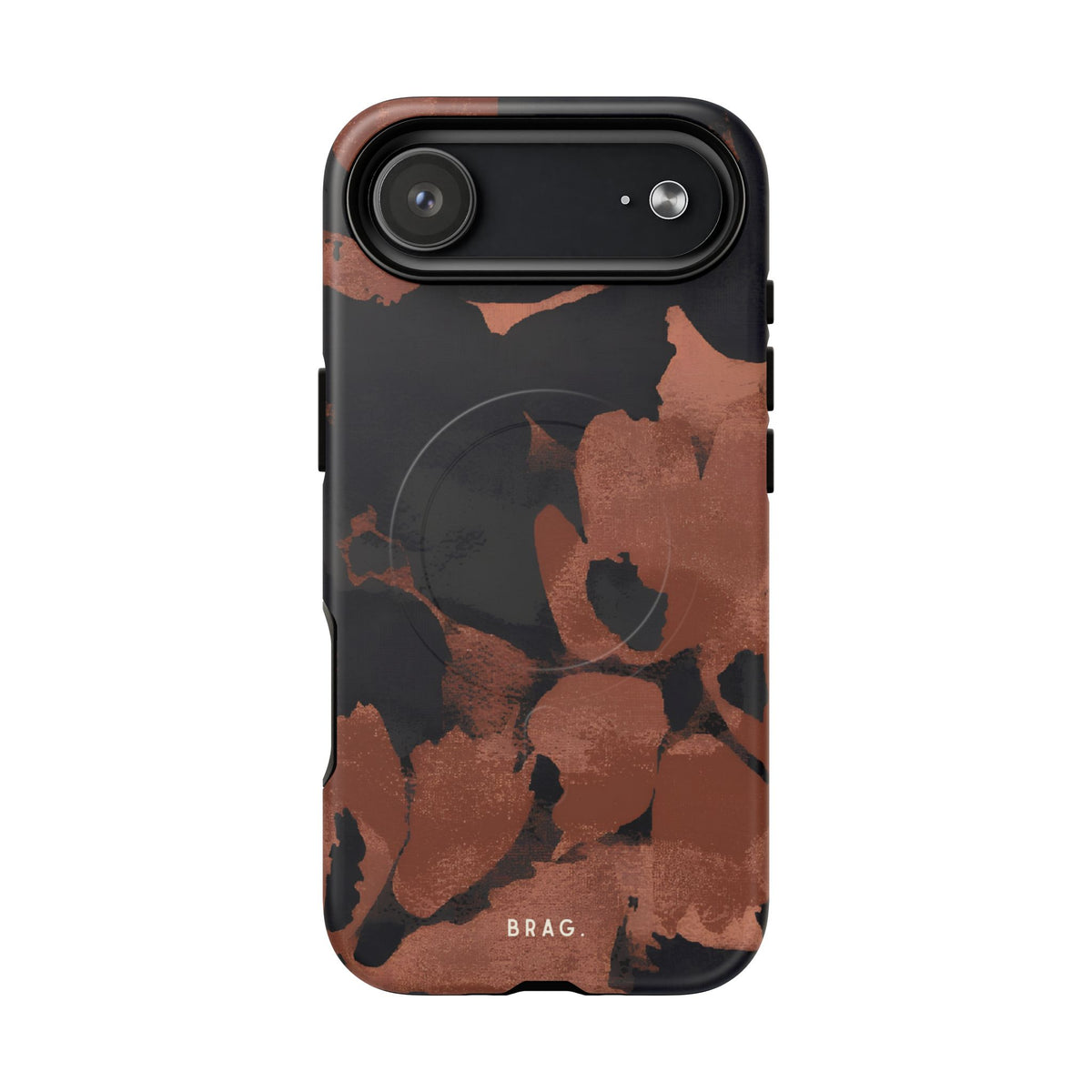 Terracotta Bloom MagSafe Tough Phone Case — Magnetic Protective Cover