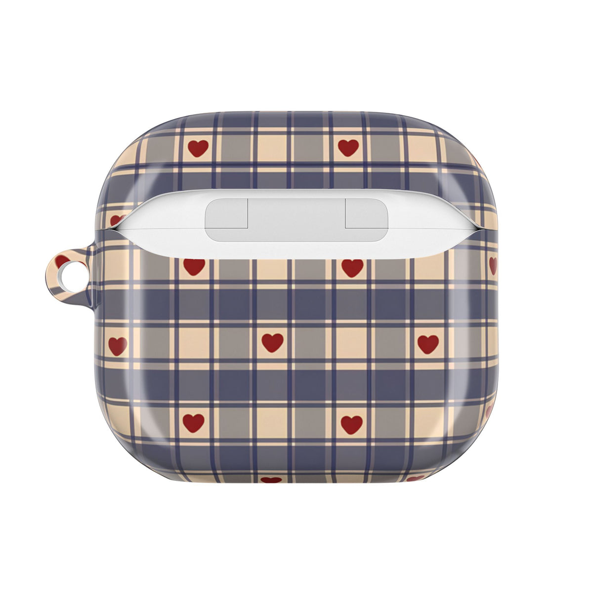 Heart Plaid AirPod Case – Slim Protective Charging Case