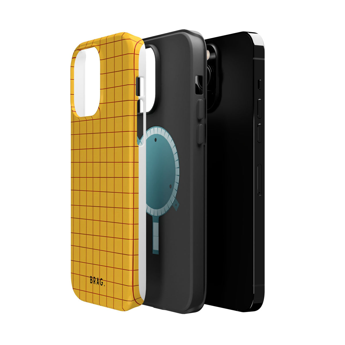 Cheese Grid Magnetic Impact-Resistant Phone Case