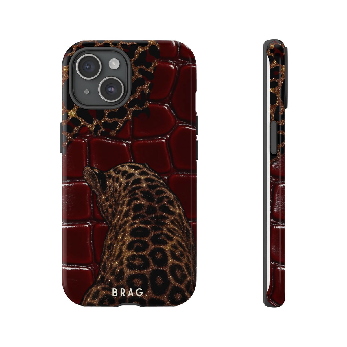 Leopard Lounge Tough Phone Case – Shockproof Protective iPhone Cover