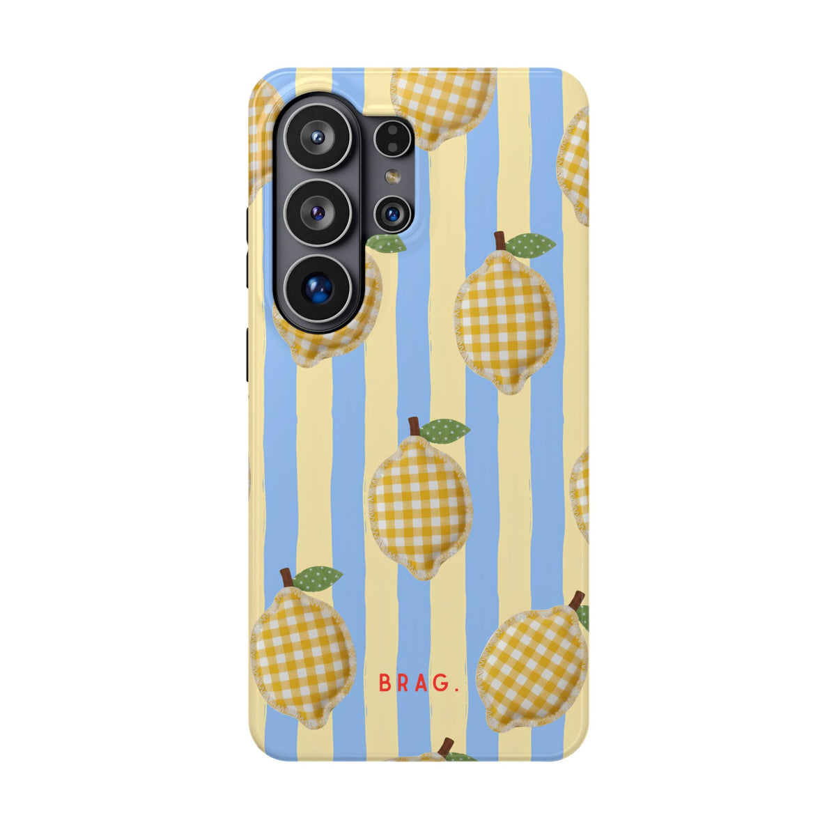 Lemon checks Magnetic Impact-Resistant Phone Case