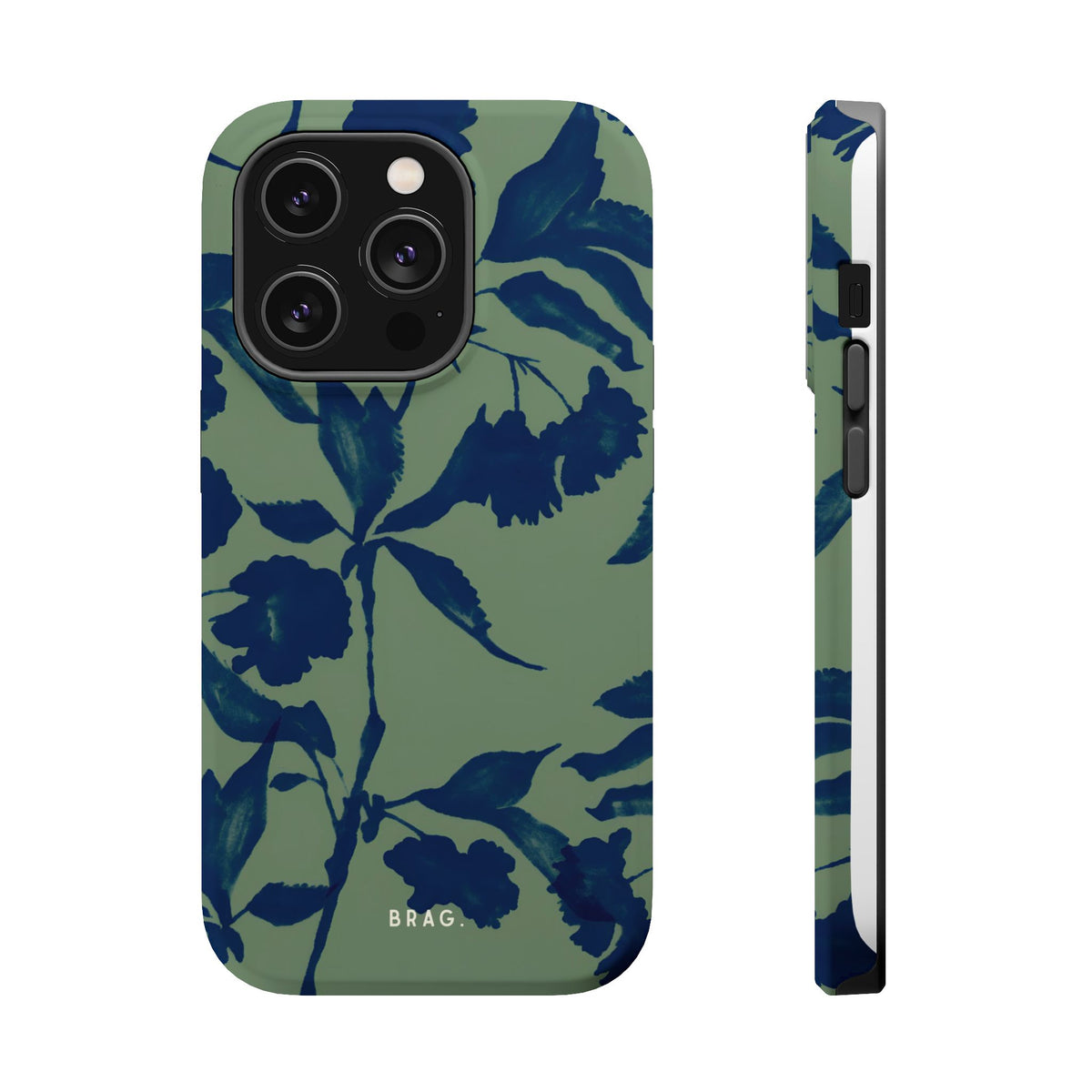 Sage Bloom Magnetic Impact-Resistant Phone Case