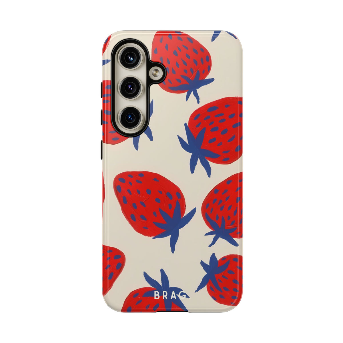 Strawberry Field Tough Phone Case – Shockproof Protective iPhone Cover