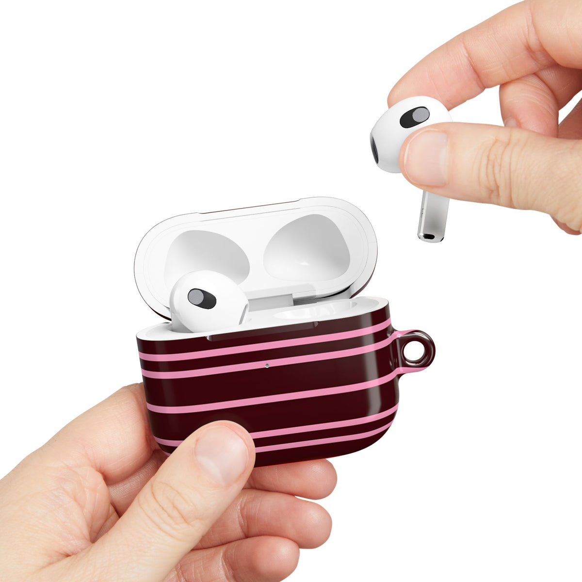 Secret Stripe AirPod Case – Slim Protective Charging Case