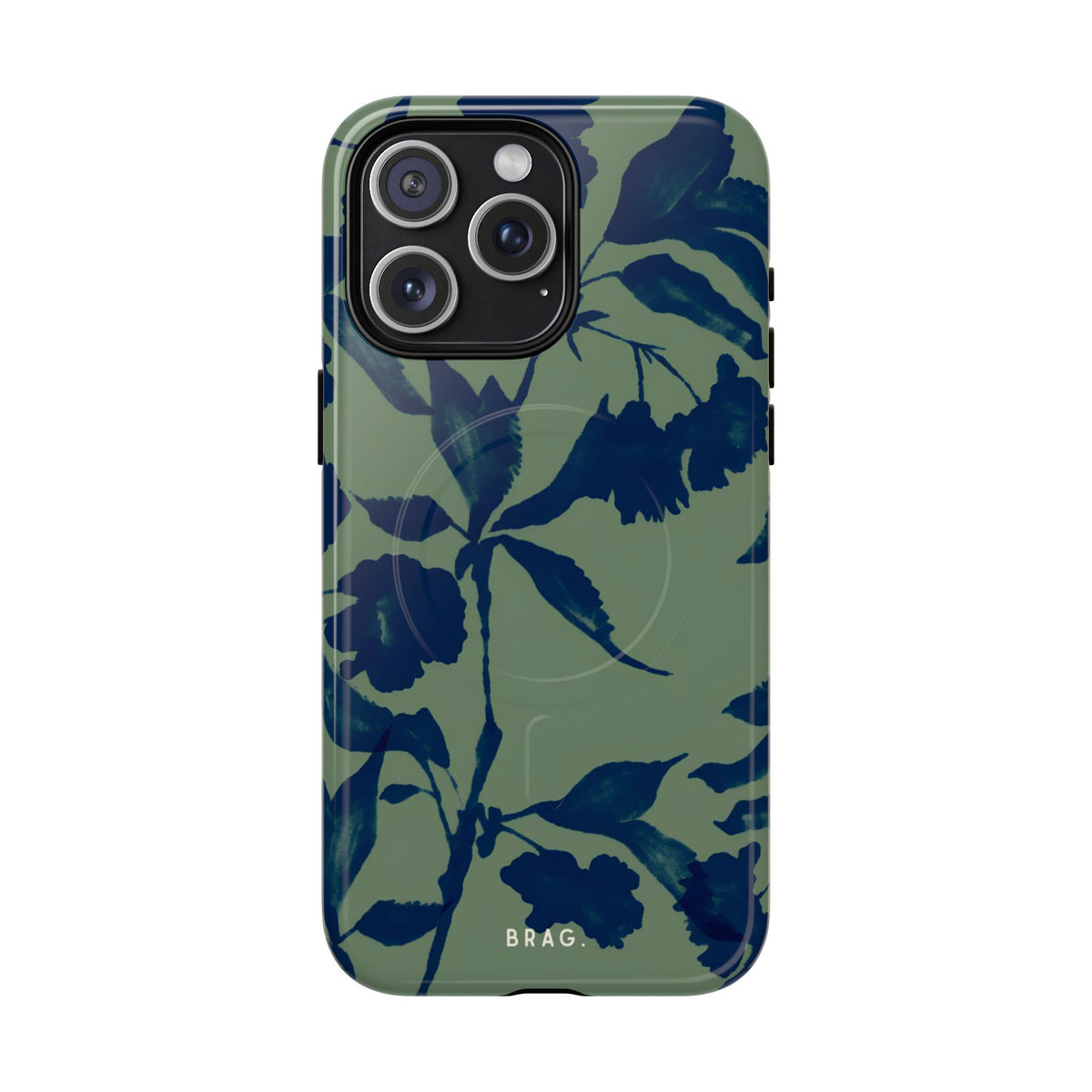 Sage Bloom MagSafe Tough Phone Case — Magnetic Protective Cover