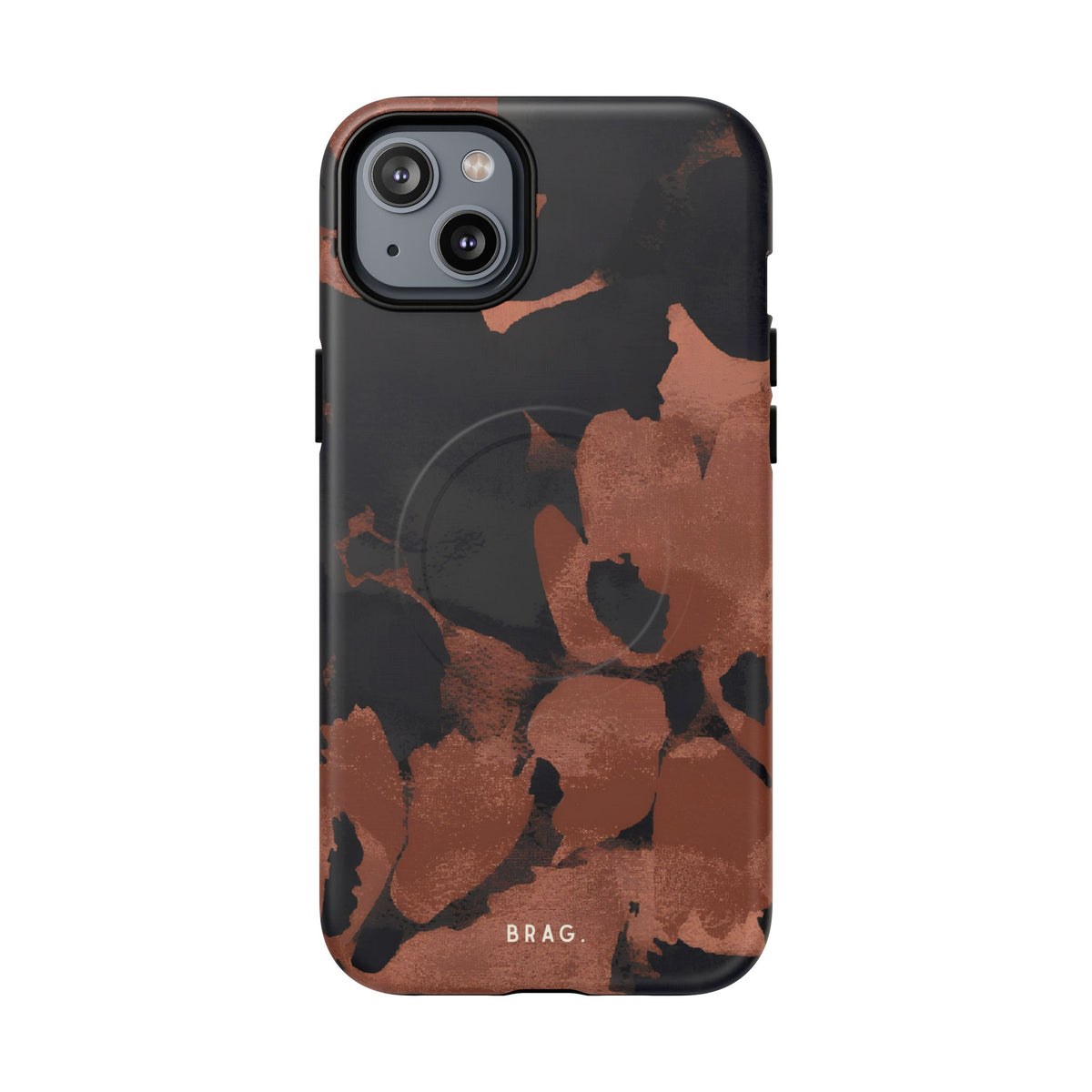 Terracotta Bloom MagSafe Tough Phone Case — Magnetic Protective Cover