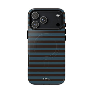 Seaside Stripe MagSafe Tough Phone Case — Magnetic Protective Cover