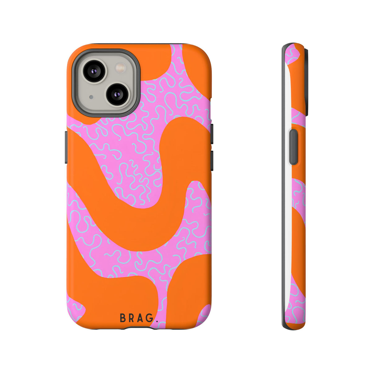 Coral Kiss Tough Phone Case – Shockproof Protective iPhone Cover