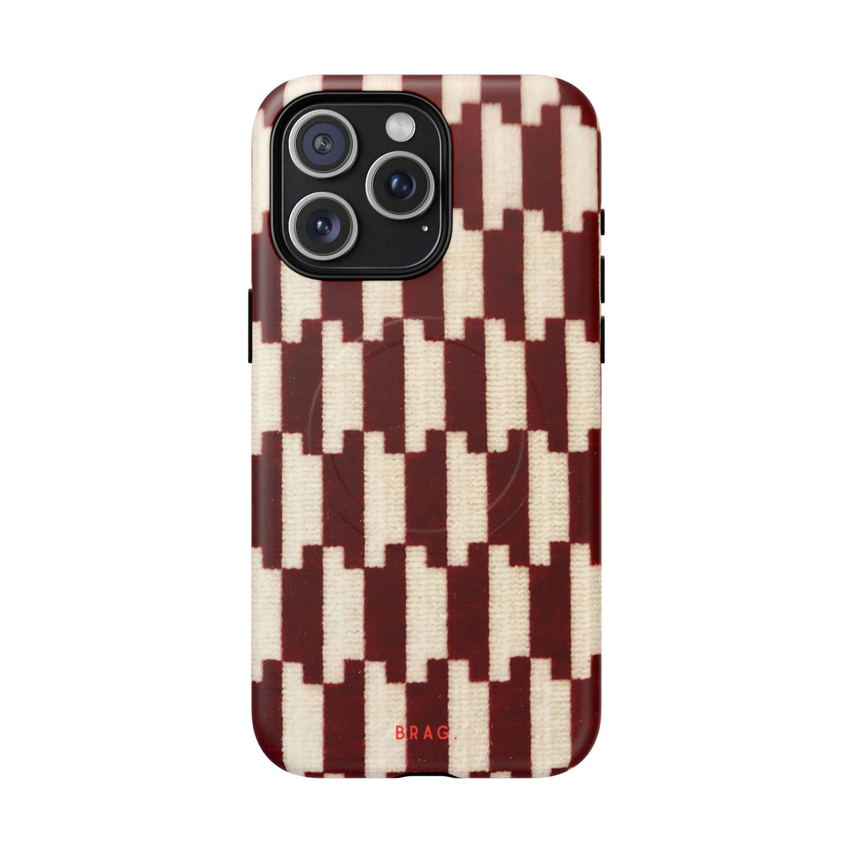 Wine & Cream MagSafe Tough Phone Case — Magnetic Protective Cover