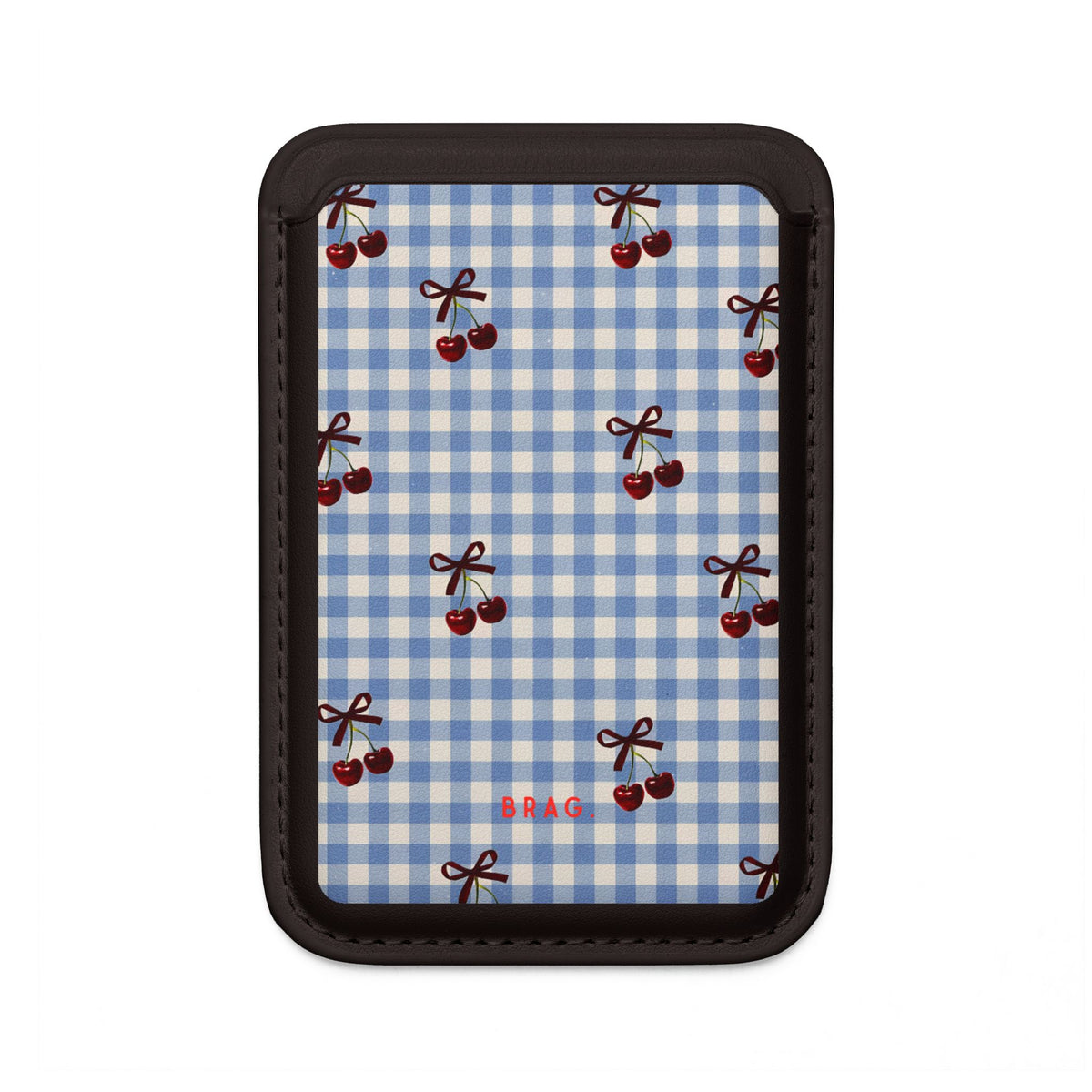 Cherry Picnic MagSafe Vegan Wallet — Slim Phone Card Holder