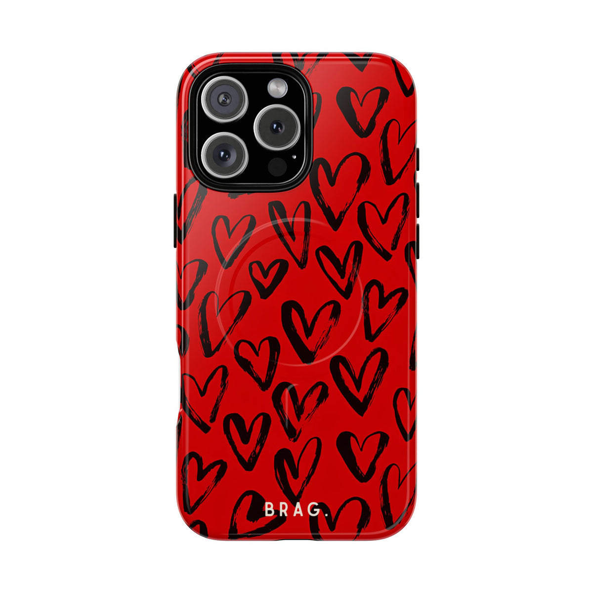Fire Heart MagSafe Tough Phone Case — Magnetic Protective Cover