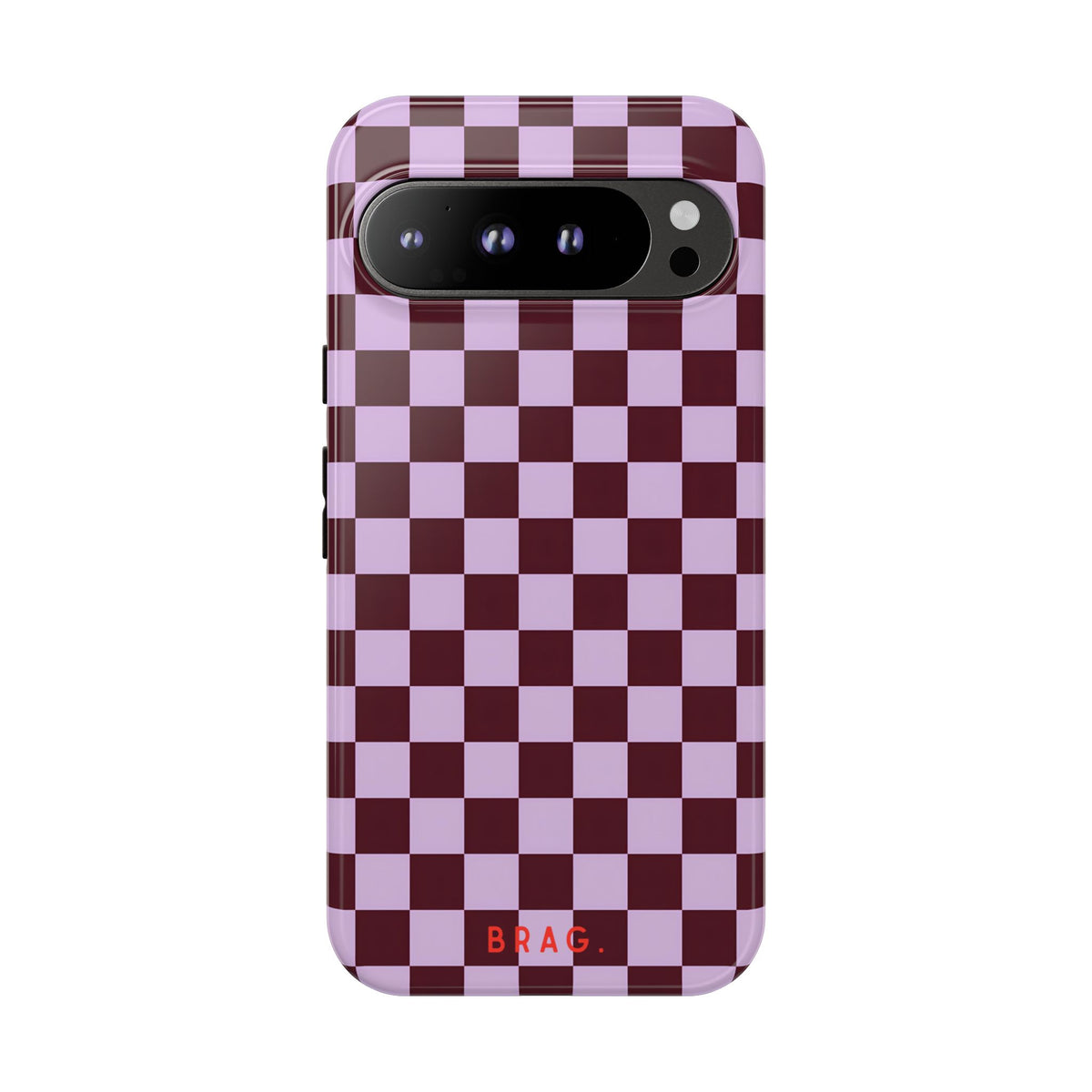 Cherry Check Tough Phone Case – Shockproof Protective iPhone Cover