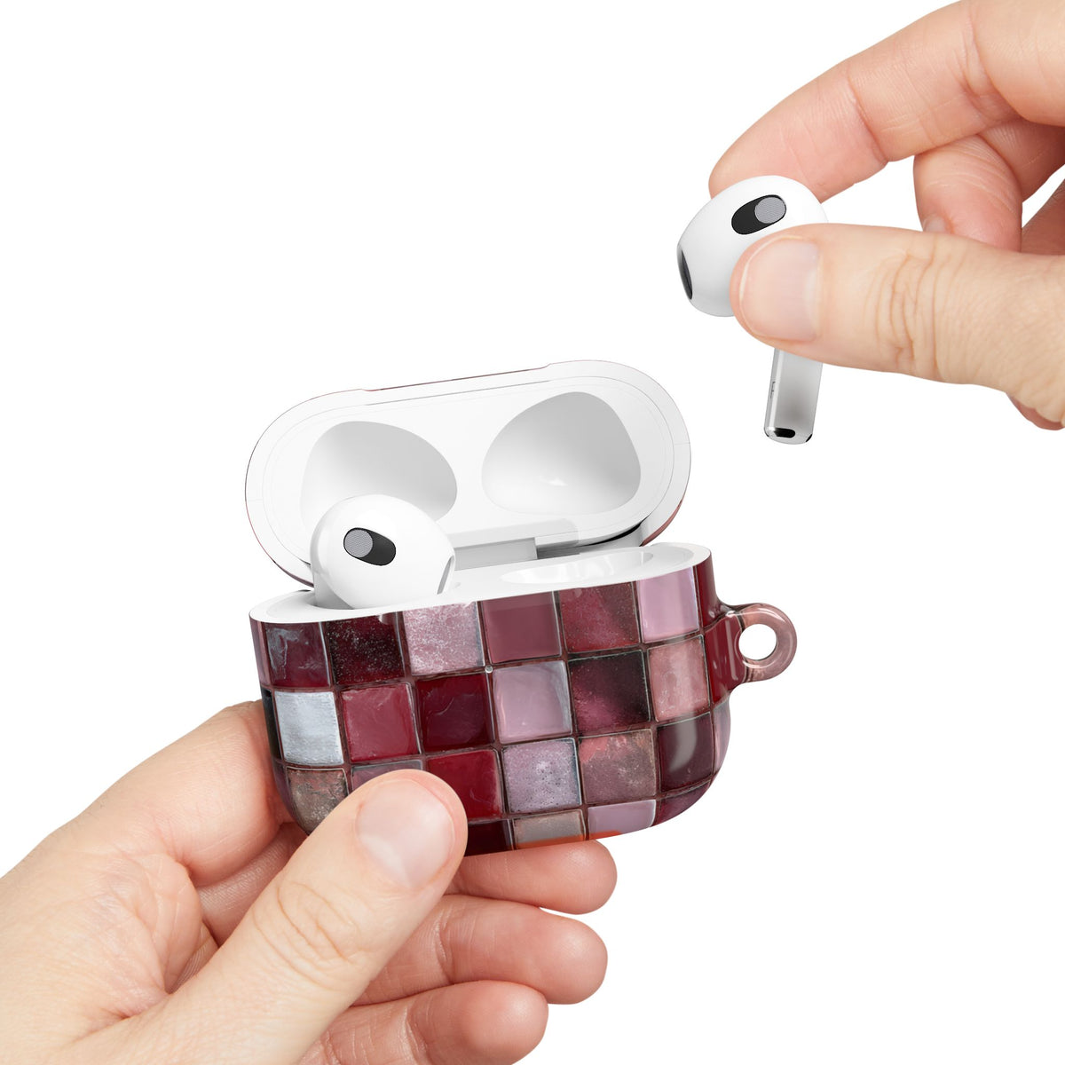 Cherry Tile AirPod Case – Slim Protective Charging Case