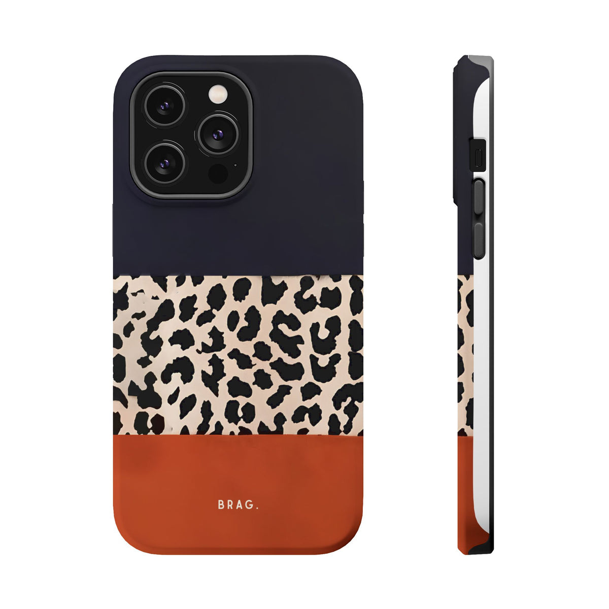 Leopard Block Magnetic Impact-Resistant Phone Case