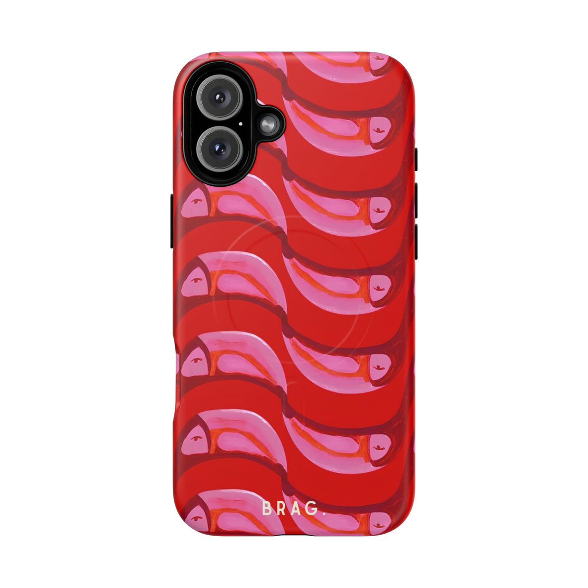 Pink Current MagSafe Tough Phone Case — Magnetic Protective Cover