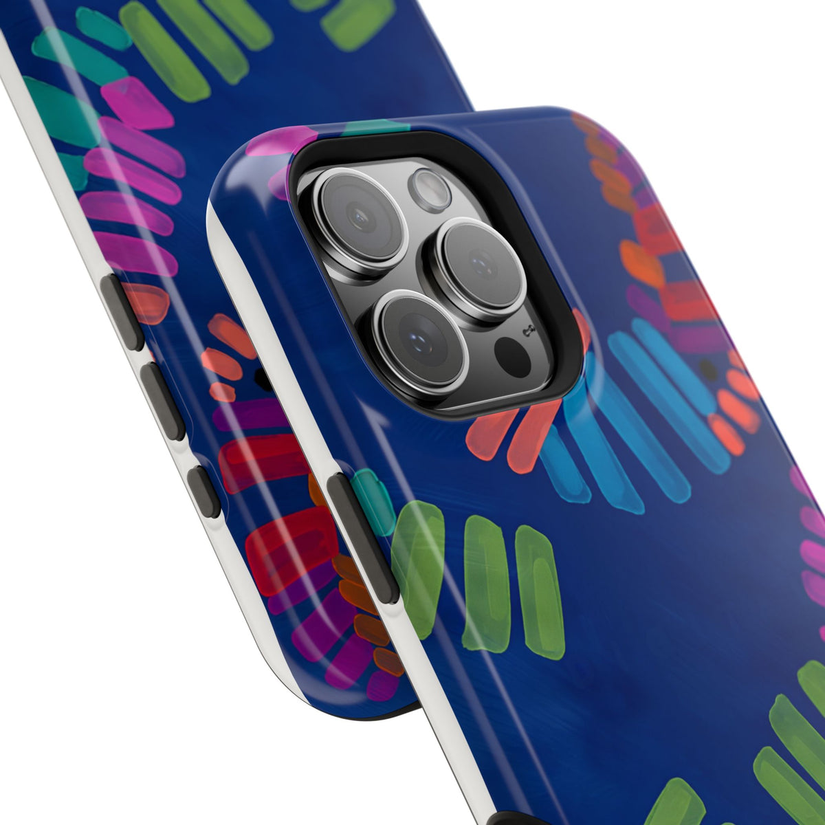 Blue Palm Magnetic Impact-Resistant Phone Case