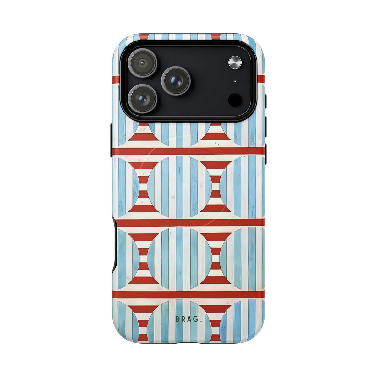 Riviera Stripe MagSafe Tough Phone Case — Magnetic Protective Cover
