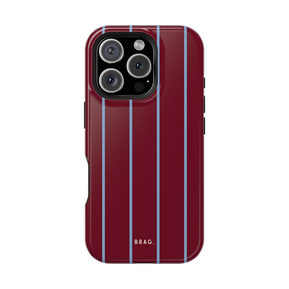 Bordeaux Stripe Magnetic Impact-Resistant Phone Case